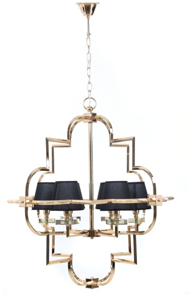 Подвесная люстра Lumina Deco LDP 8020-6 GD+BK