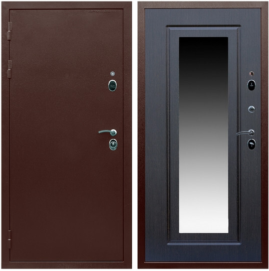 Дверь входная Graf Люкс ТП-70 Антик медь / МДФ 16 мм ФЛЗ-120 Венге