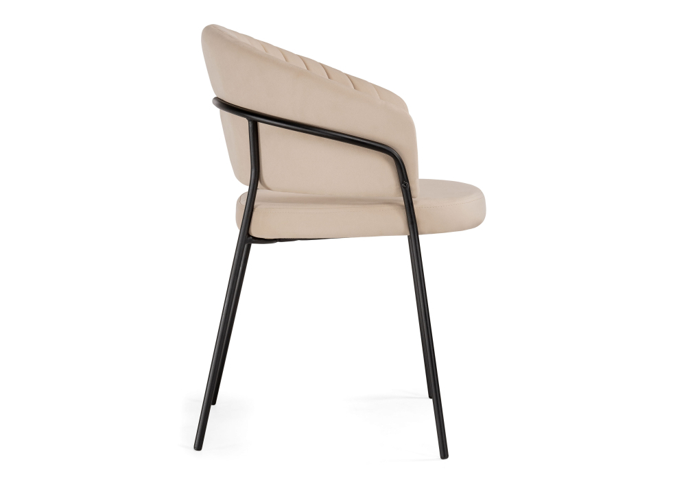Стул Woodville Лео бежевый / черный 528455