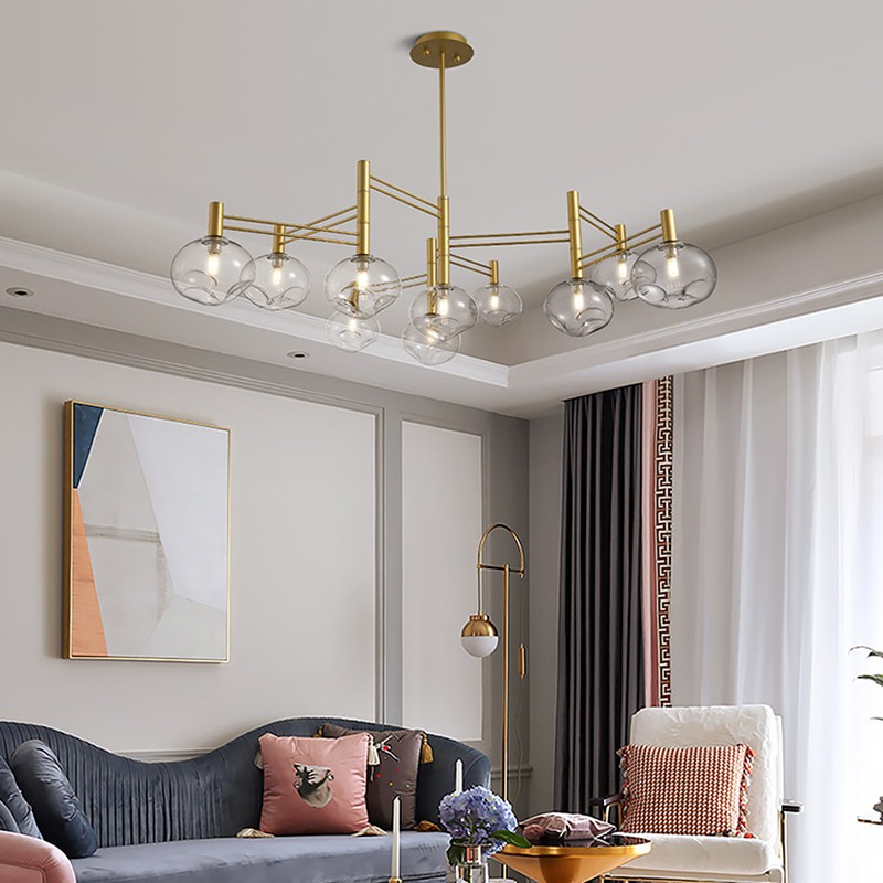 Подвесная люстра TEMPER L4 Gold by ImperiumLoft