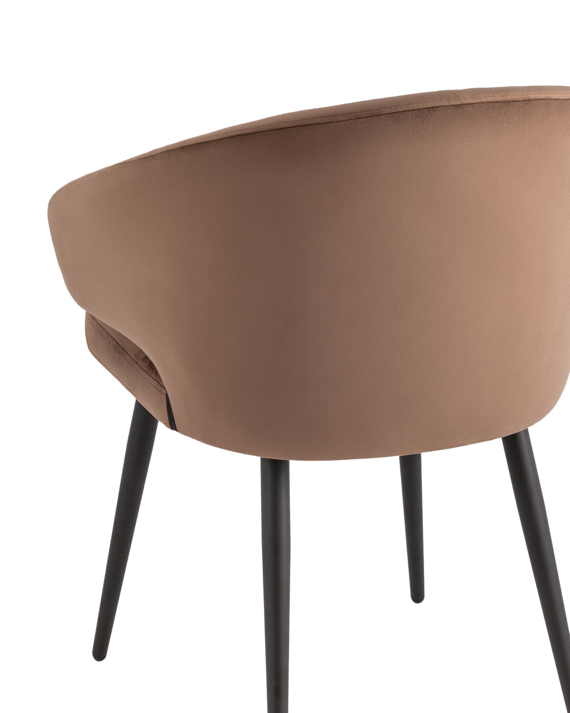 Стул с подлокотниками Codo велюр коричневый Stool Group
