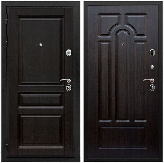 Дверь входная Graf Премиум-Н МДФ 16 мм ФЛ-243 Венге / МДФ 6 мм ФЛ-58 Венге