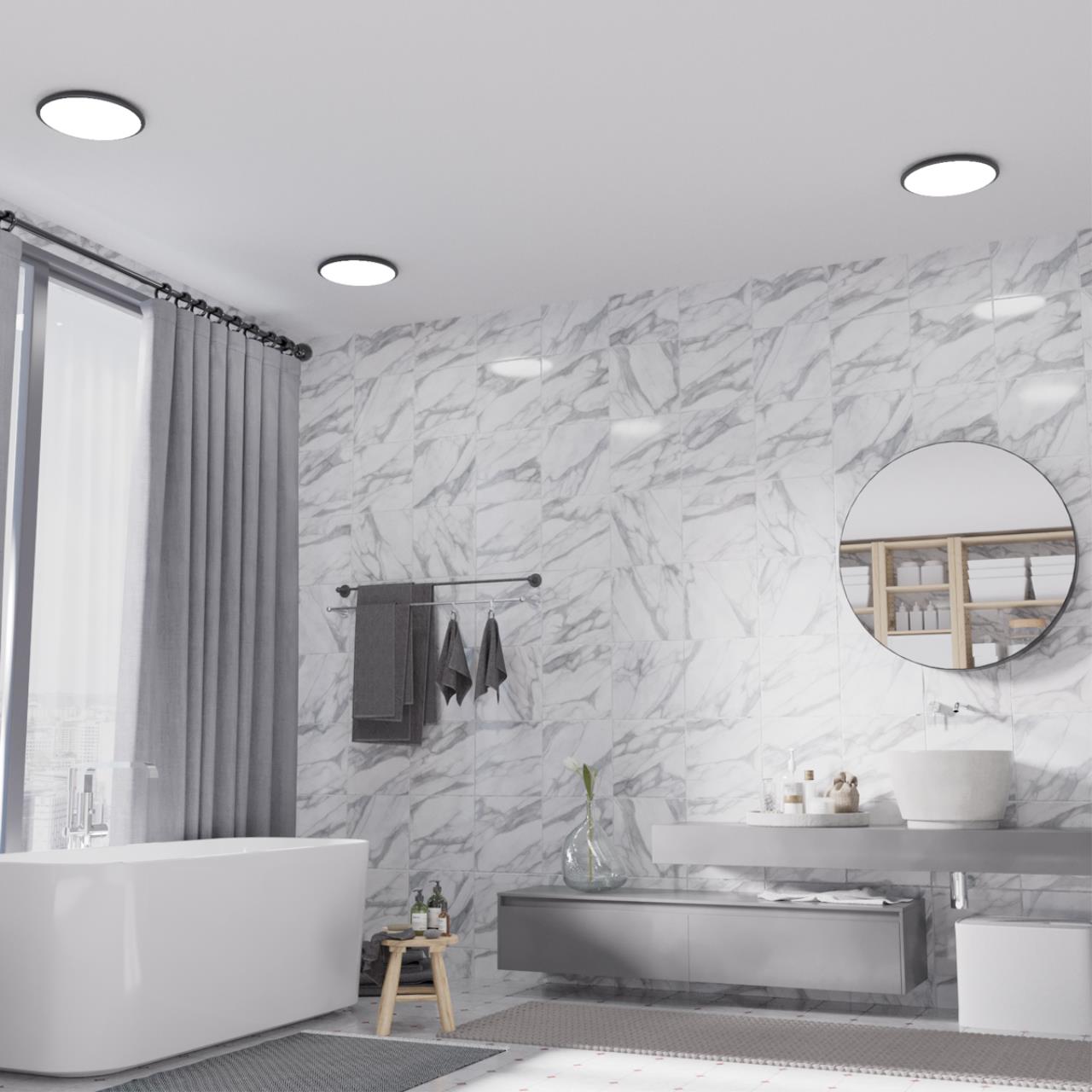 Светильник накладной влагозащищенный диммируемый с датчиком движения (пульт ДУ в комплекте) Novotech 359212