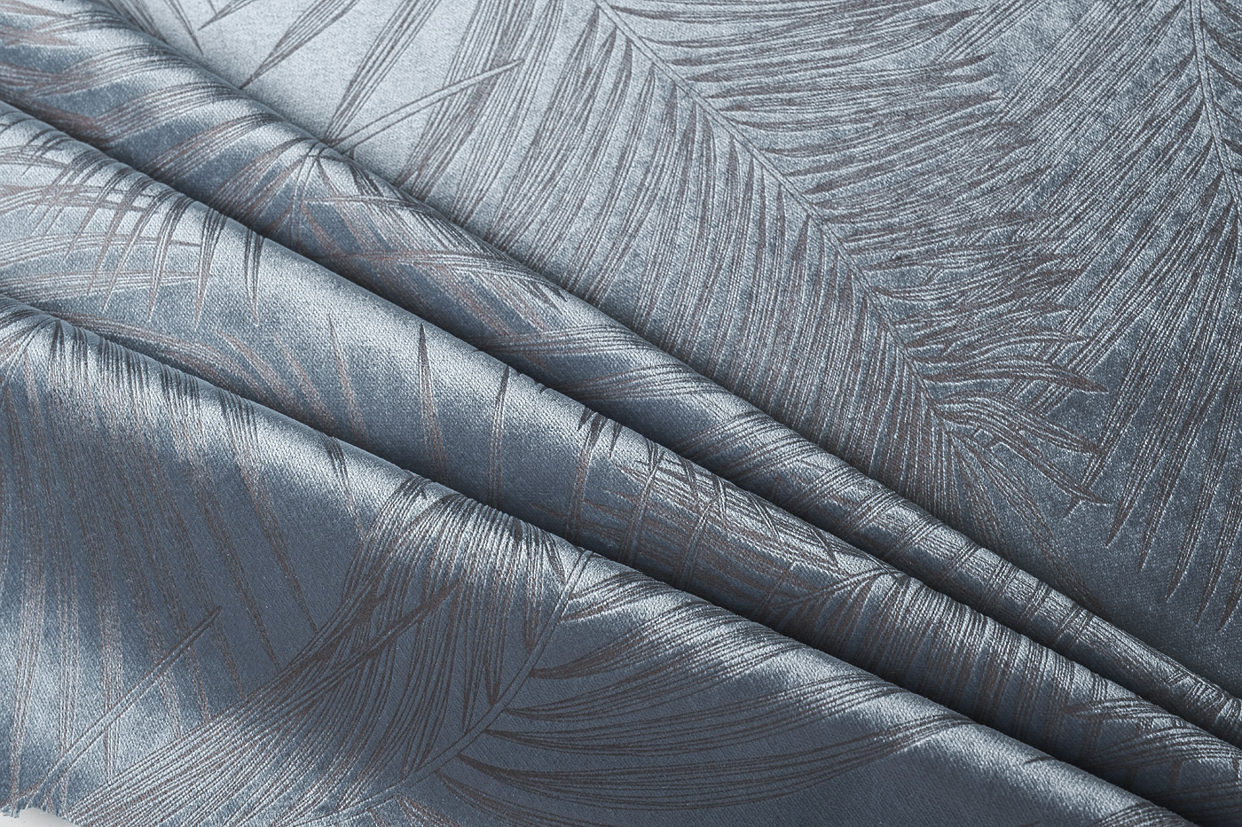 Ткань портьерная/мебельная VALDES110 голубая Garda Decor 133DC-VALDES110-68-GOL