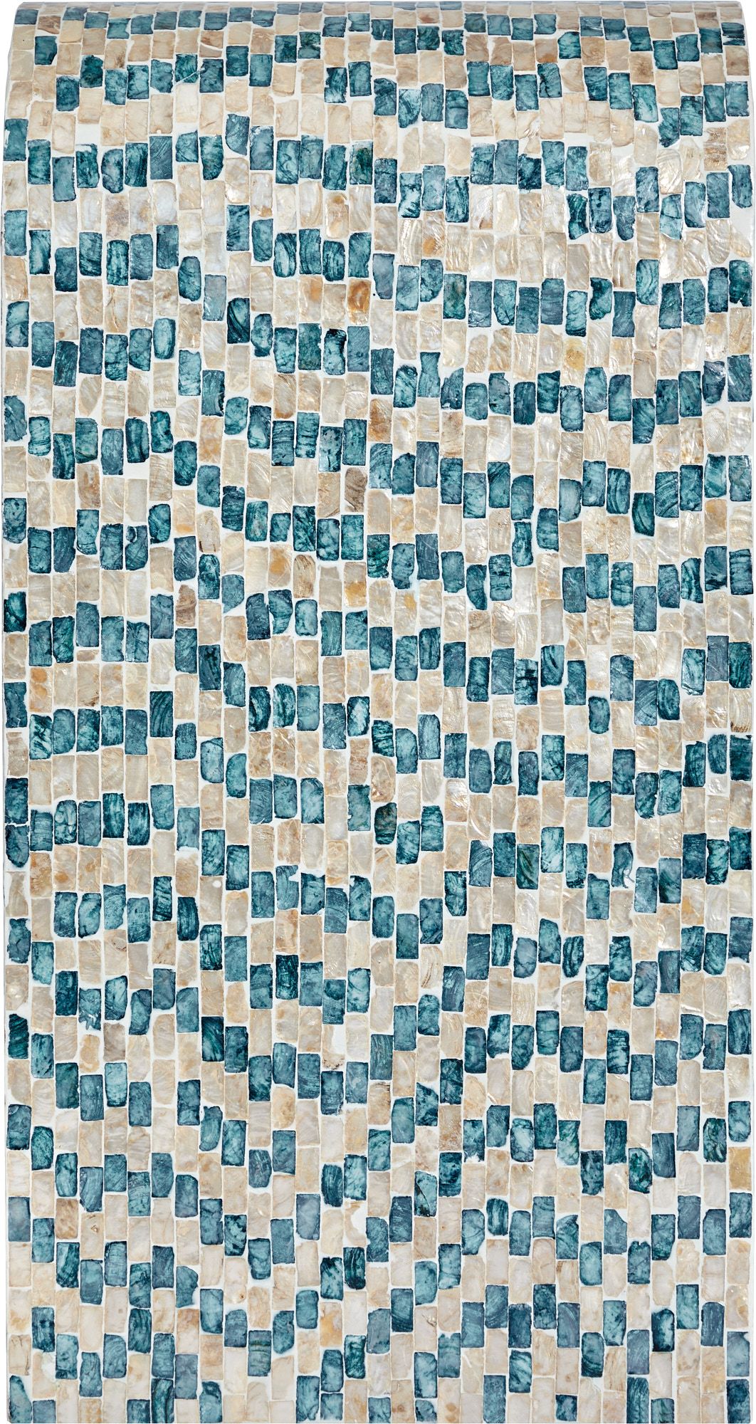 Консоль пристенная с отделкой раковинами устриц Glasar 67-011