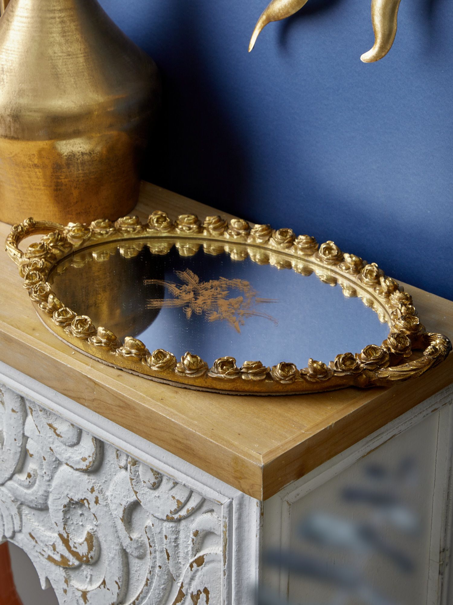 Поднос с зеркальной поверхностью Glasar 28-728