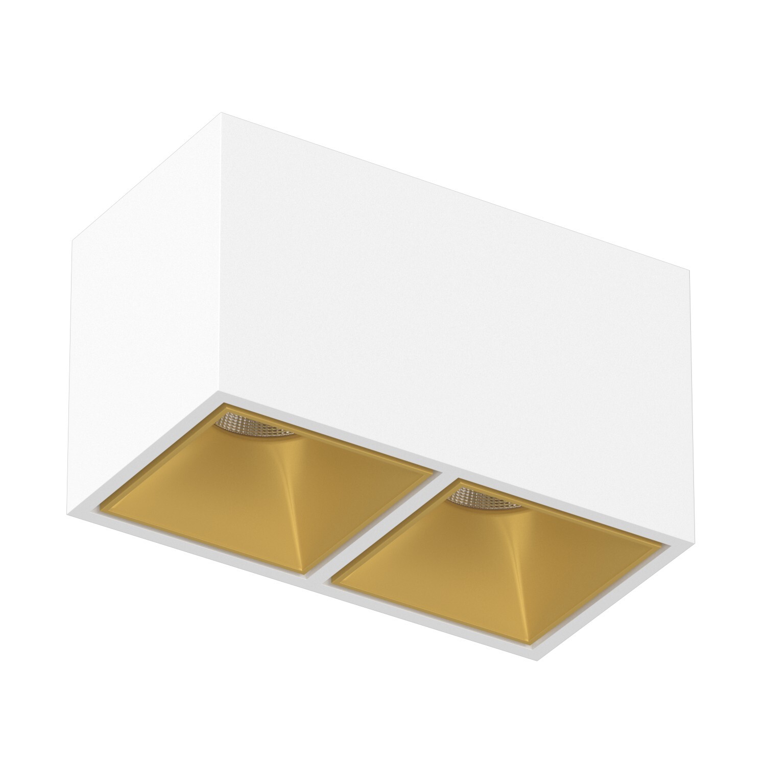 Накладной светодиодный светильник Ledron KUBING 2 White-Gold