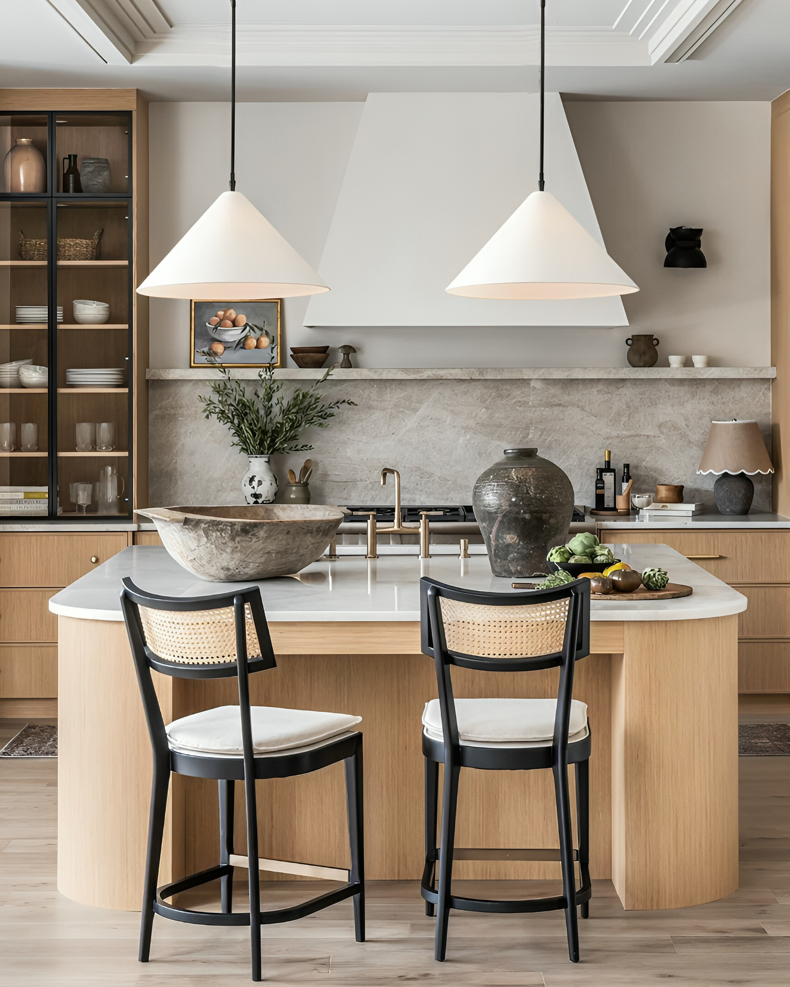 Чёрный подвесной светильник Эльзас Louvre Home LHLPN280723XNP