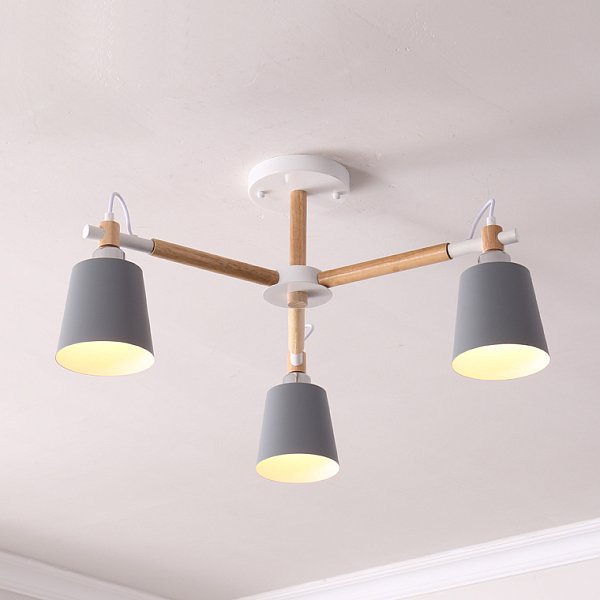 Люстра на штанге VARDA 3 lamps Grey by ImperiumLoft