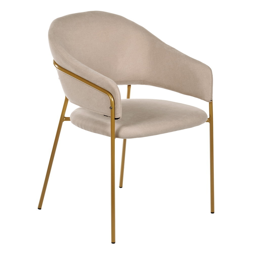 Стул Felix бежевый с ножками матовое золото Bradex Home FR 0749