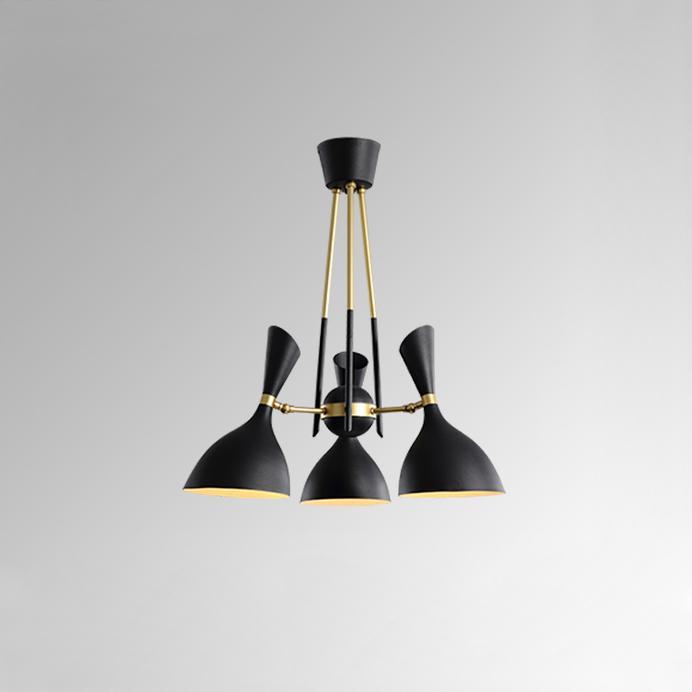 Подвесная люстра TRUMPET D52 Black by ImperiumLoft