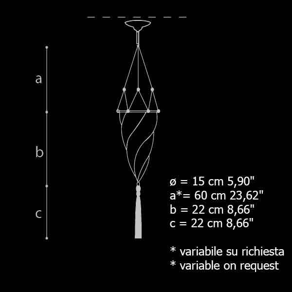 Подвесной светильник Archeo Venice Design 401.00