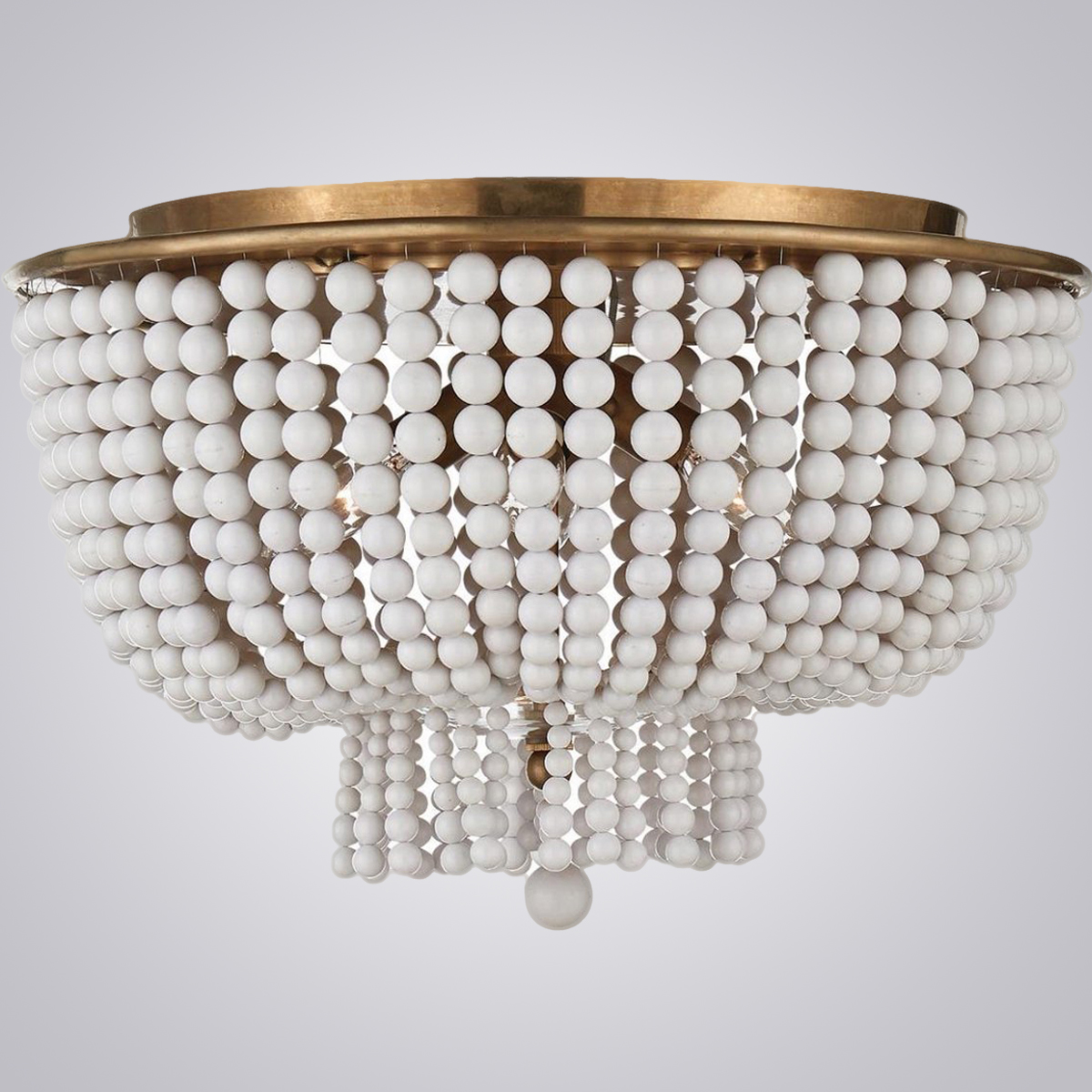 Люстра Jacqueline Clear Flush-Mount Brass By Imperiumloft