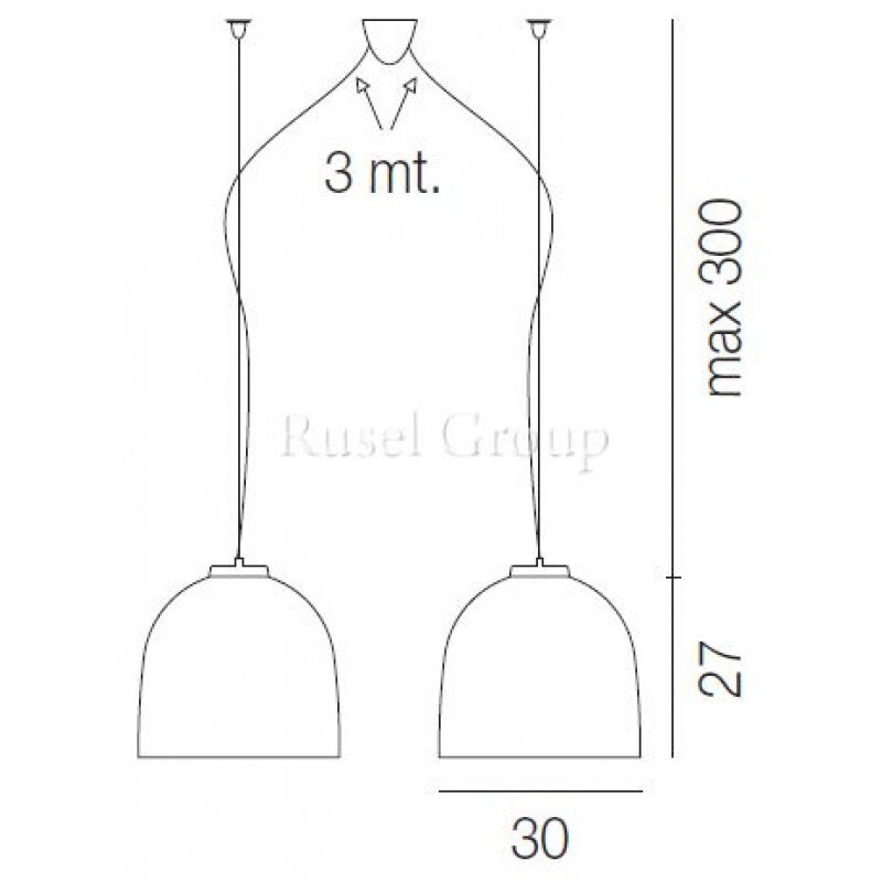 Подвесной светильник Vistosi ALUM SP D2
