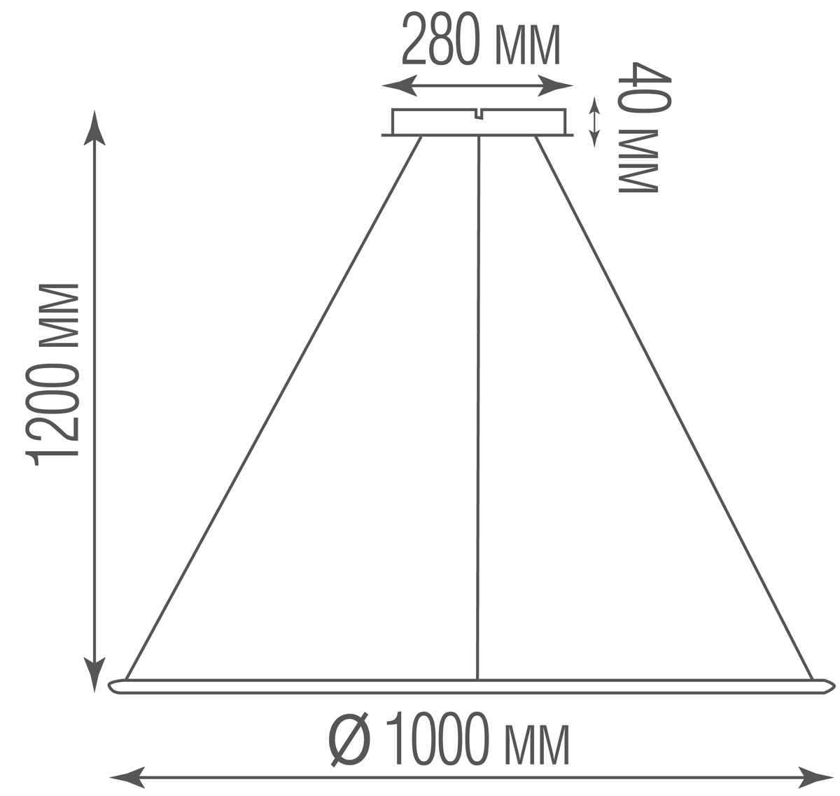 Подвесной светодиодный светильник Donolux S111024/1R 60W White In