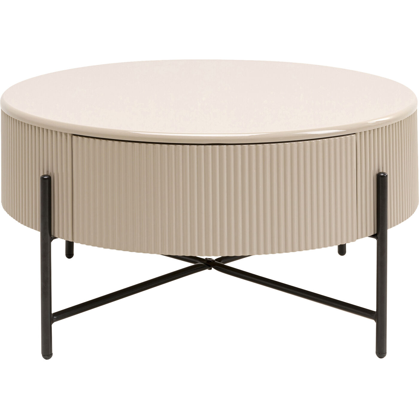 Стол кофейный Riffle Ø80cm KARE 70805