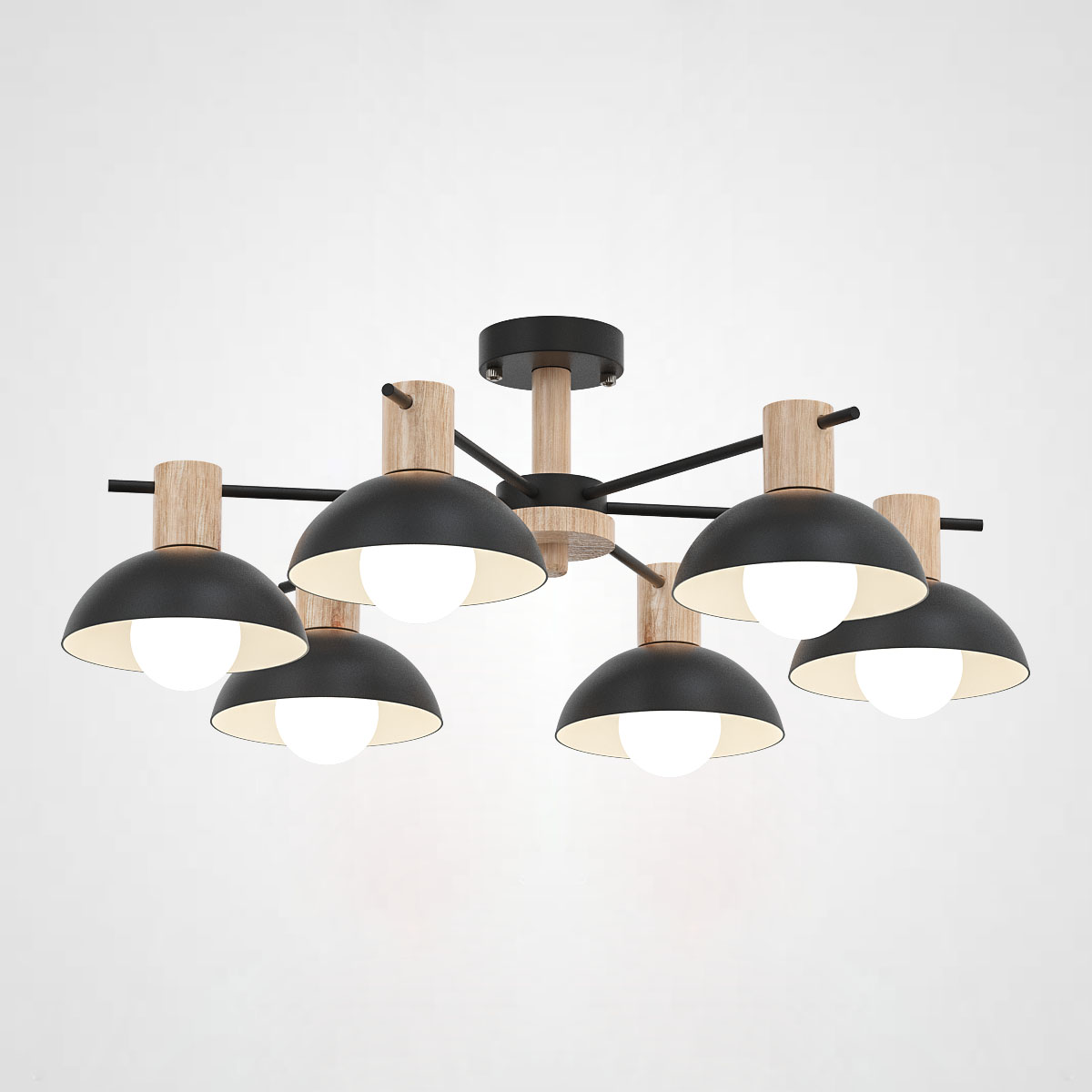 Люстра на штанге DOS D68 Black by ImperiumLoft