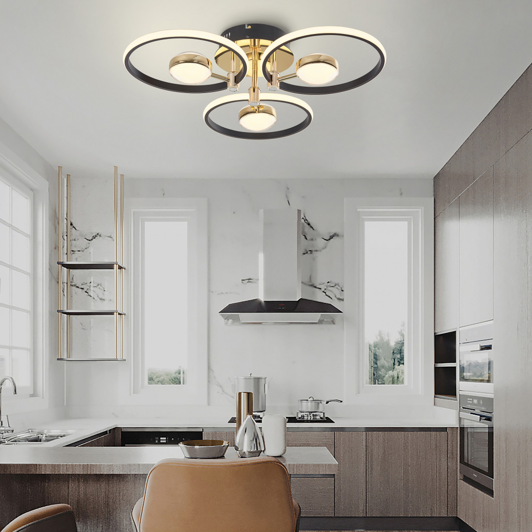 Светильник светодиодный 276140/3+3 BK/GD Arte Milano