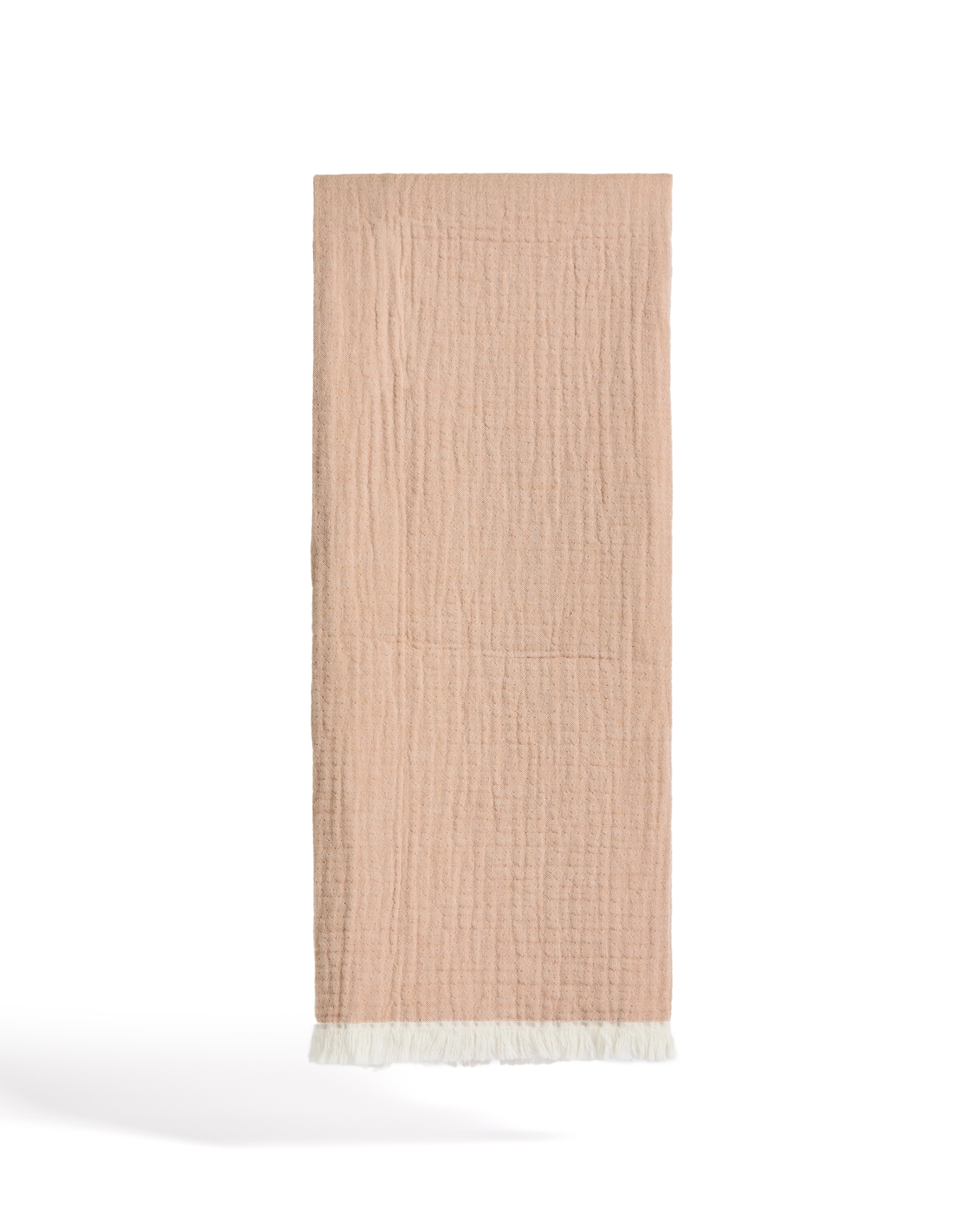 Плед Nafine из хлопкового муслина с двухцветной бахромой 130 x 170 см La Forma (ex Julia Grup)