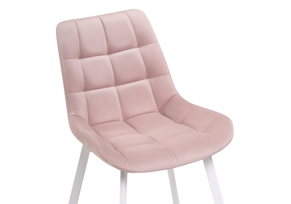 Стул Woodville Челси розовый / белый 493361