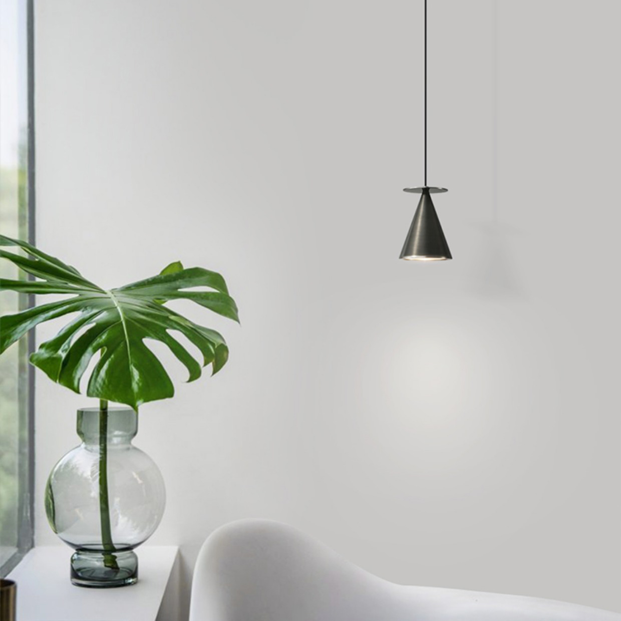 Подвесной светильник PIET СONE D Black by ImperiumLoft