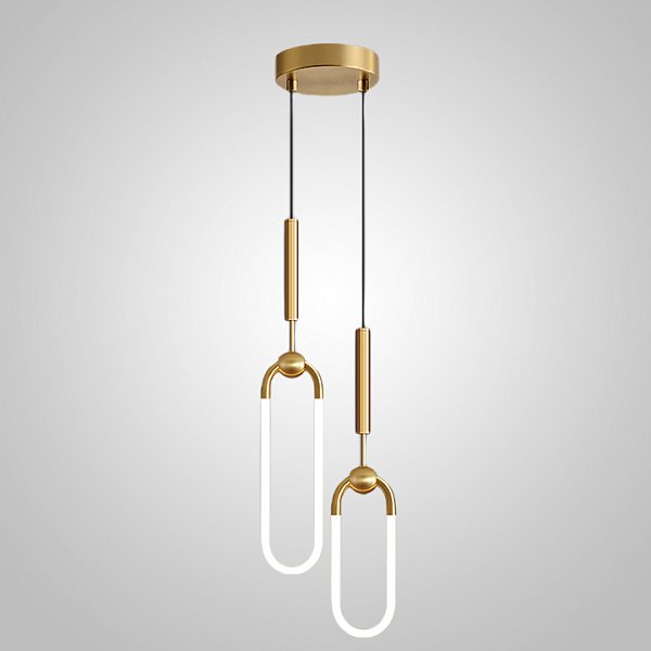 Подвесной светильник FINNUR DUO A H40 Brass by ImperiumLoft