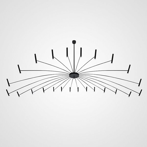 Люстра POP P40 Chandelier 24 lamps D180 Mod.A Black by ImperiumLoft