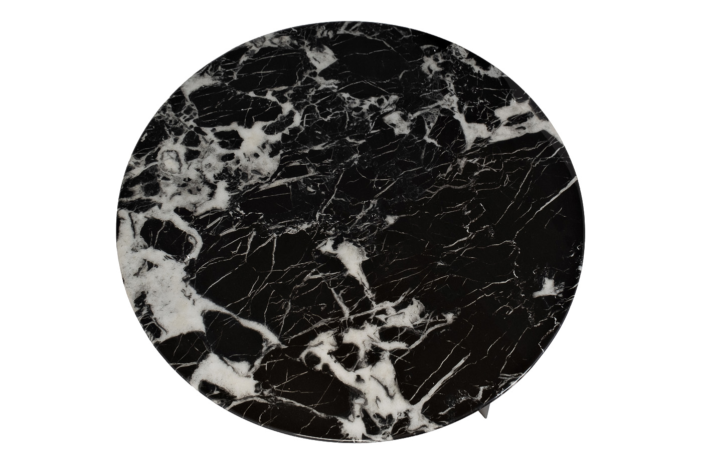 Стол журнальный искусственный мрамор черный Garda Decor 57EL-10310