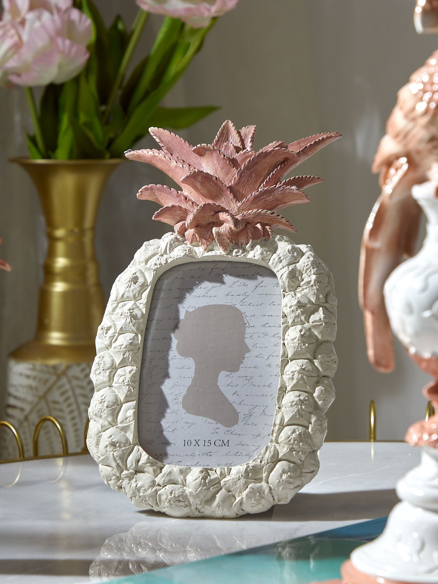 Фоторамка настольная Ананас, под старину Glasar 28-737