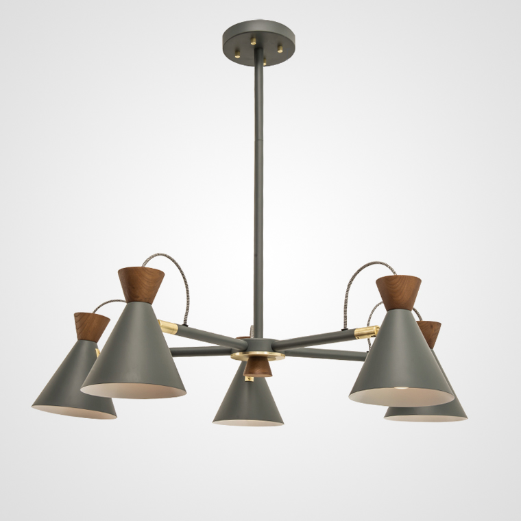 Люстра на штанге SINDRE D83 Grey by ImperiumLoft