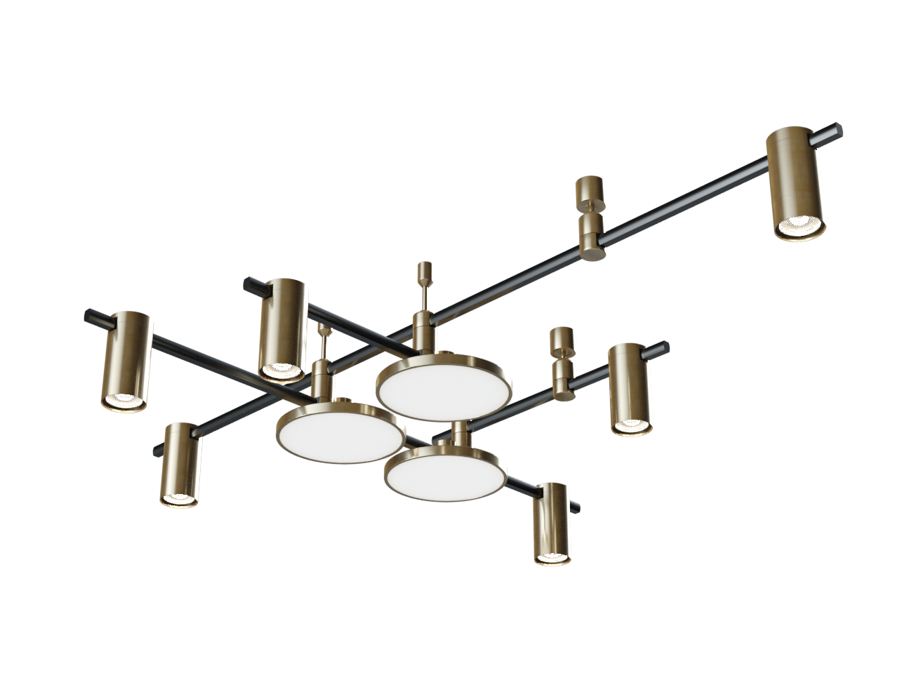 Готовая конструкция в комплекте со светильниками и источником питания Donolux DL20226С400BBbrV4