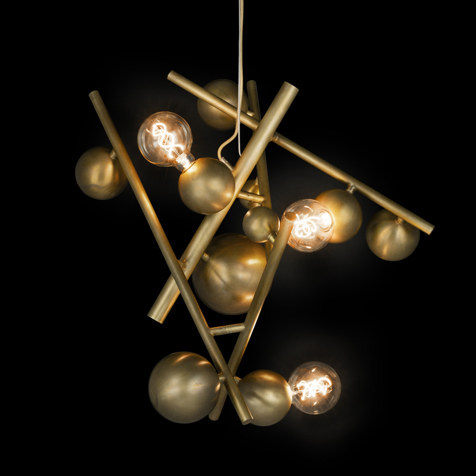 Люстра Brand Van Egmond Galaxy Round 80 Bur.Brass