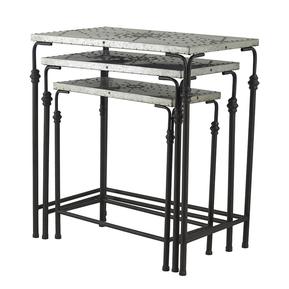 Столики приставные, набор Glasar SA80121-DS