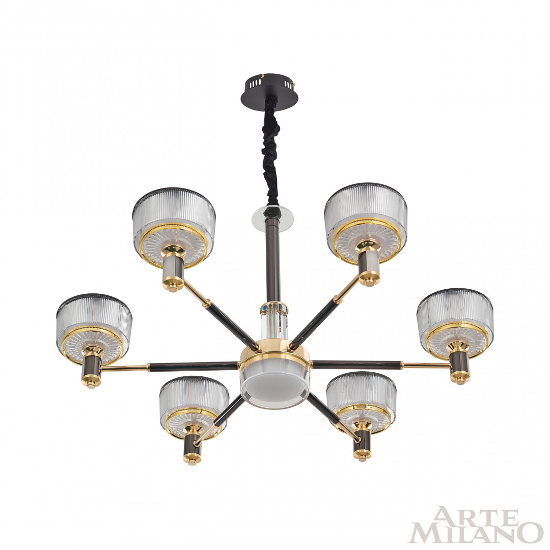 Люстра светодиодная 276210/6 BK/GD Arte Milano