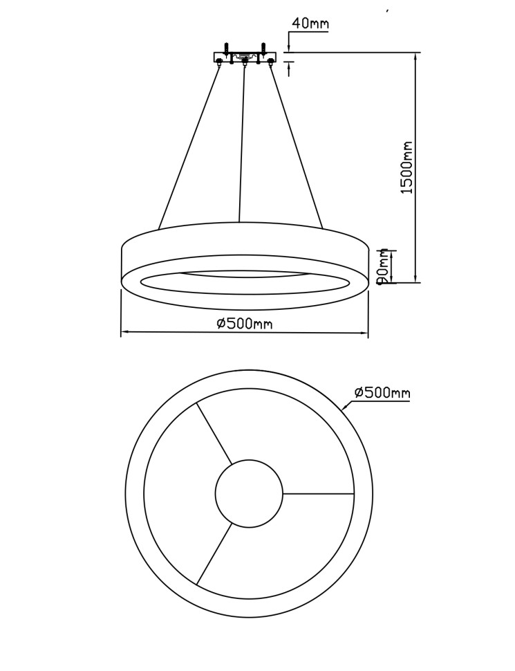 Люстра подвесная Fluorite FL1030-5P