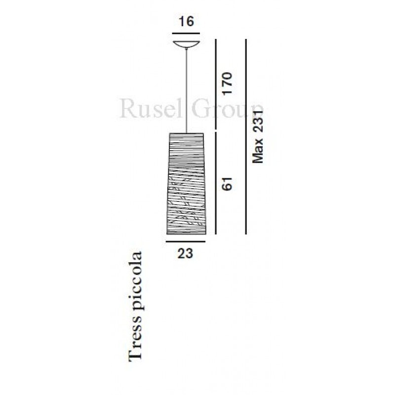 Подвесной светильник Foscarini Tress piccola sospensione
