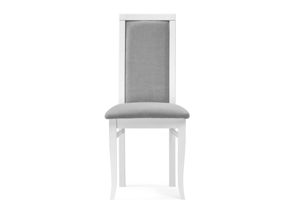 Стул деревянный Woodville Давиано серый велюр / белый 515977