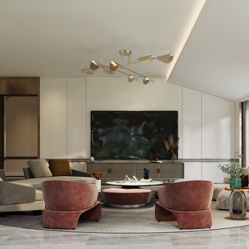 Накладная люстра Eurosvet 70148/8 золото