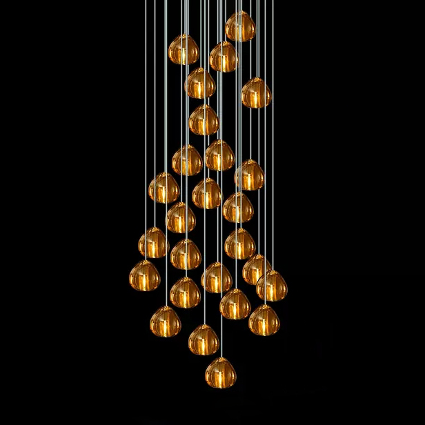 Подвесной светильник METEORA B COMBO D60 Amber by ImperiumLoft