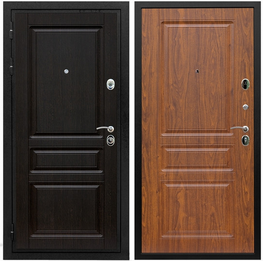 Дверь входная Graf Премиум-Н МДФ 16 мм ФЛ-243 Венге / МДФ 16 мм ФЛ-243 Мореная береза