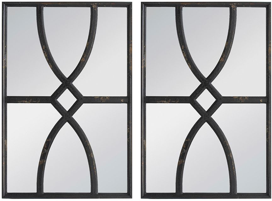 Зеркало, набор Glasar 49062-BLK-DS