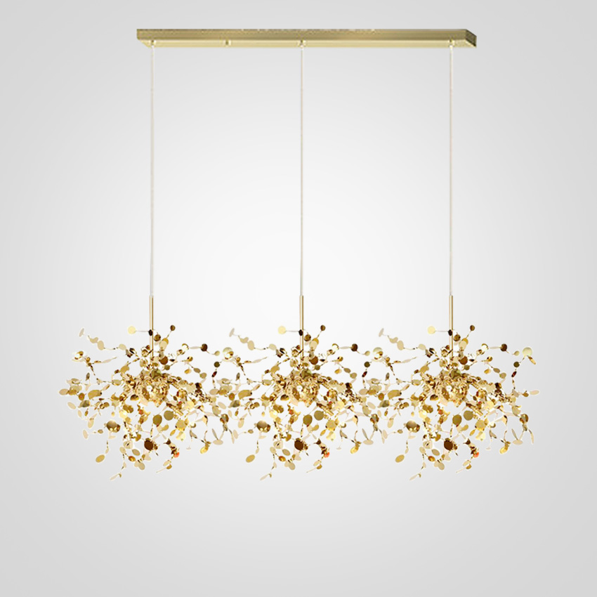 Люстра Tezani Argent Suspension Linear Gold 3 L110 By Imperiumloft