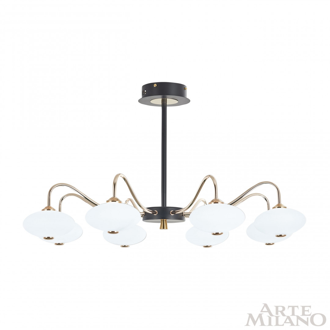 Люстра светодиодная 273908/8 BK/GD Arte Milano