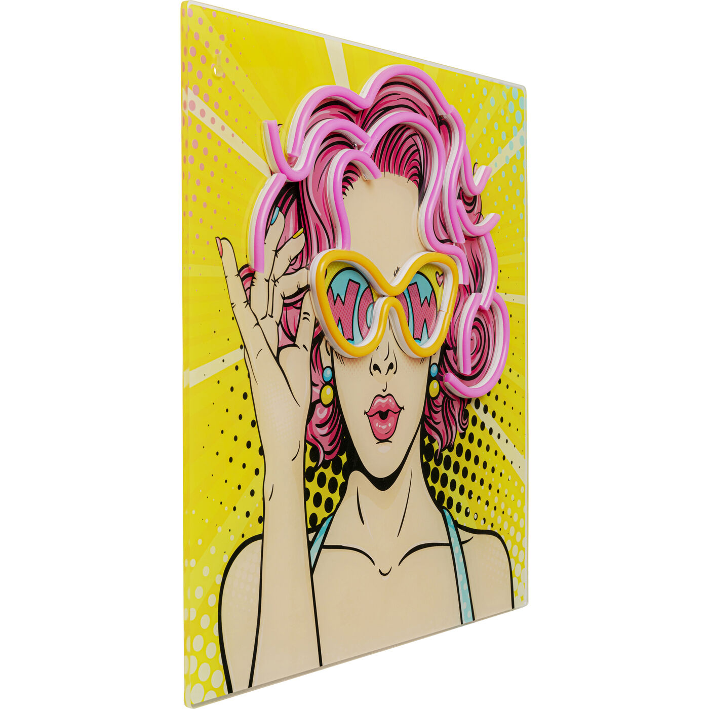Картина стеклянная Beauty LED 39x39cm KARE 58143