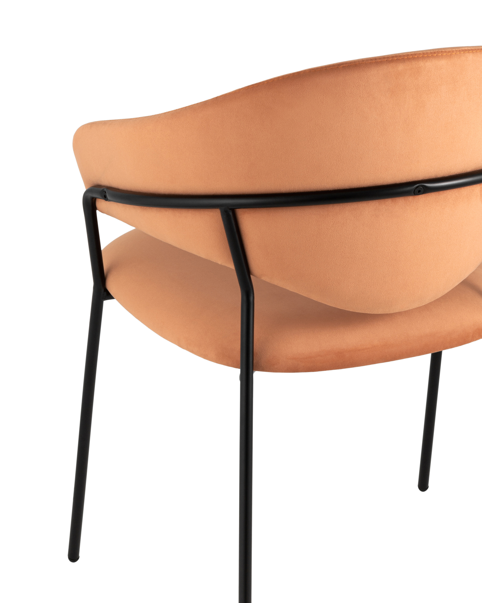 Стул Алексис велюр оранжевый Stool Group