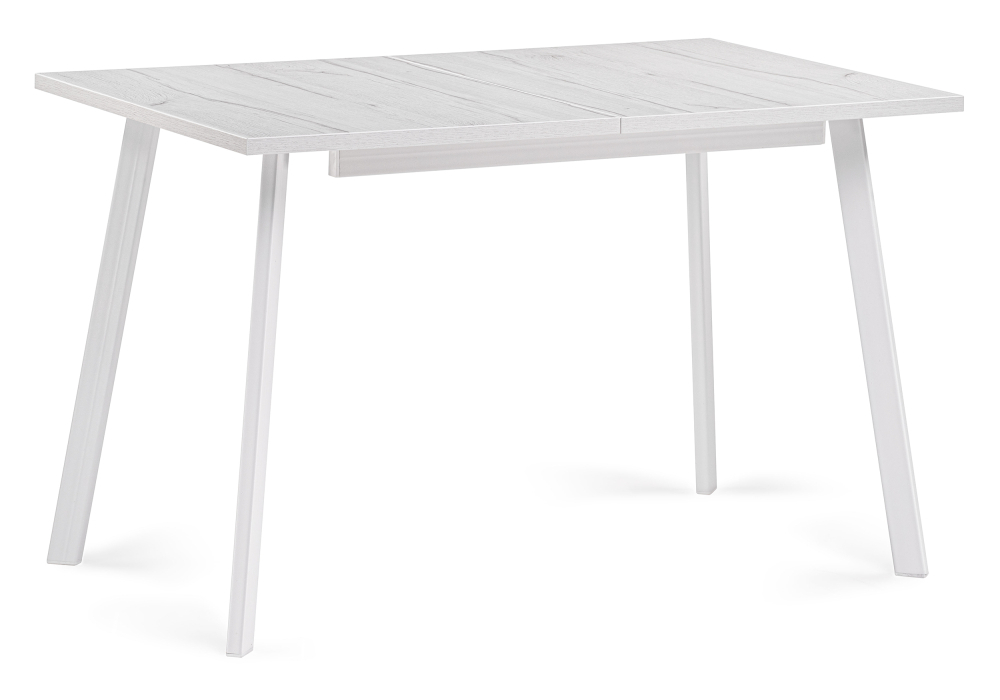 Стол деревянный Woodville Колон Лофт 120(160)х75х75 25 мм юта / белый матовый 489650