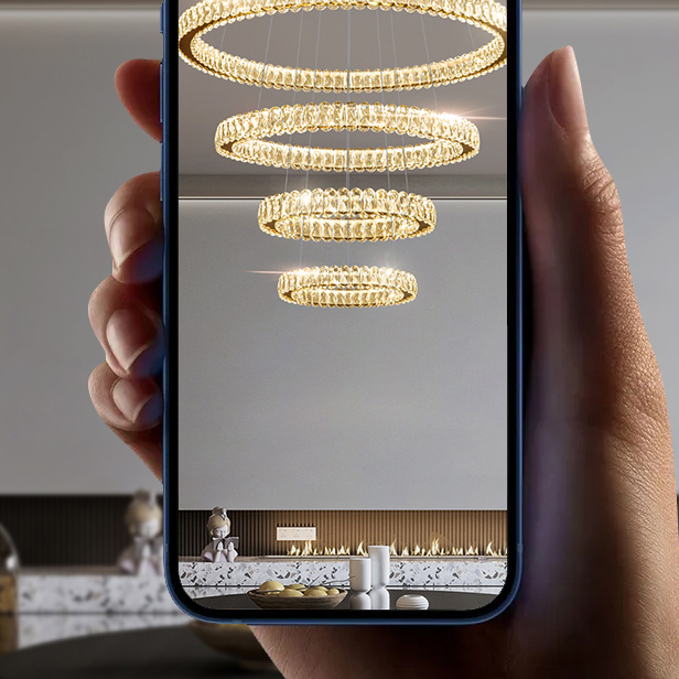 Подвесная люстра SEFENIAS B D50+70+90 Chrome by ImperiumLoft