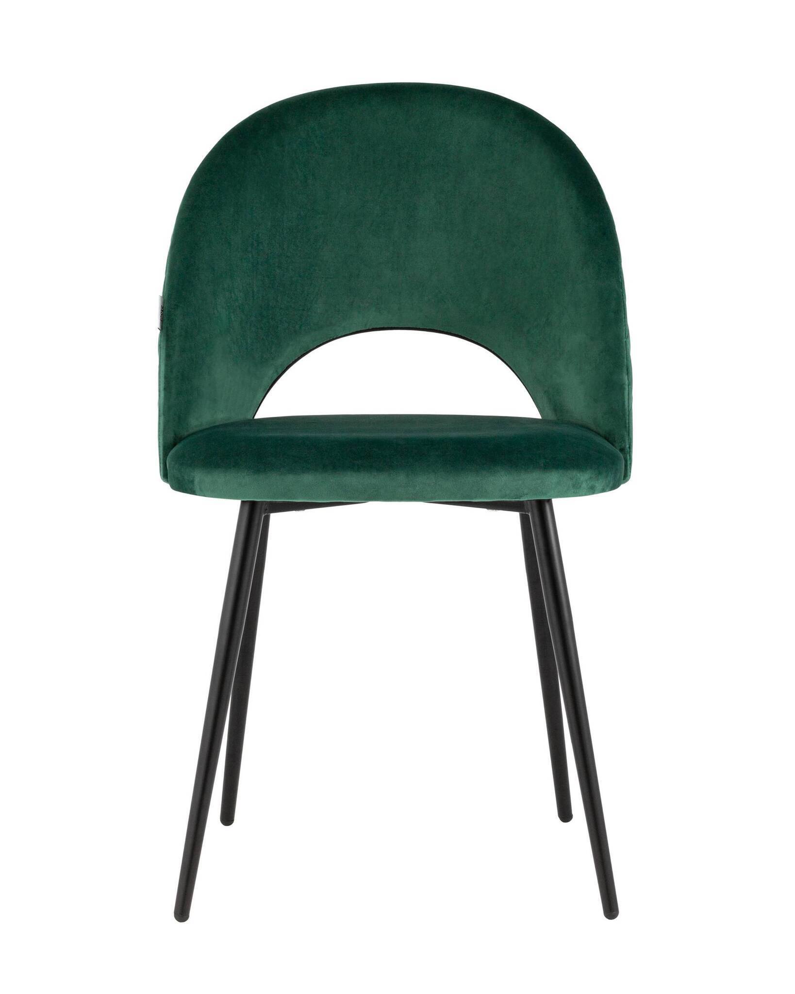 Стул Меган велюр с ромбами зеленый Stool Group