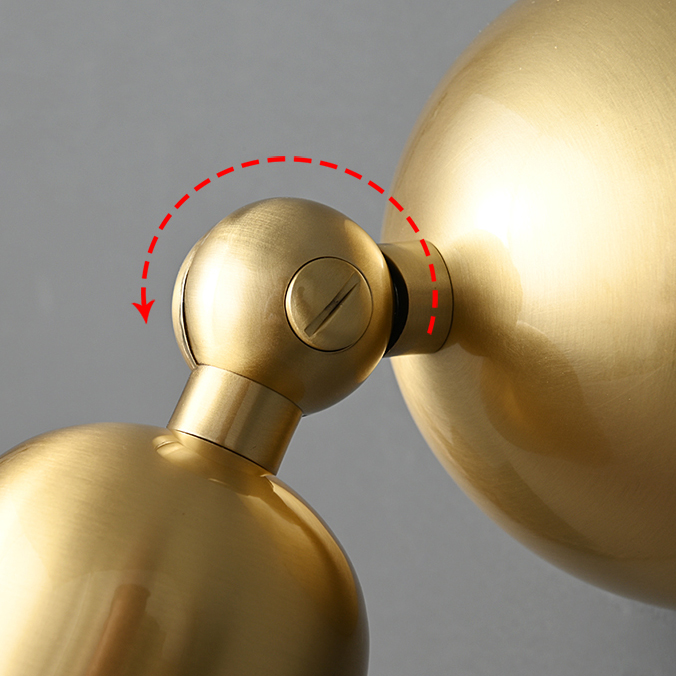 Настенный светильник LEFFE B WALL Brass by ImperiumLoft