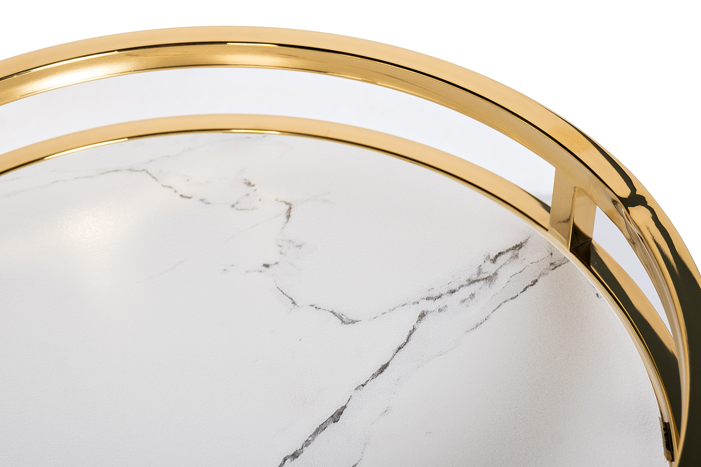 Столик журнальный мраморное стекло/золото Garda Decor 47ED-07901